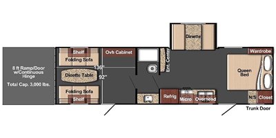 2019 Gulf Stream Conquest GSX G28 floorplan