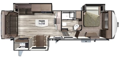 2019 Highland Ridge Open Range OF284RLS floorplan