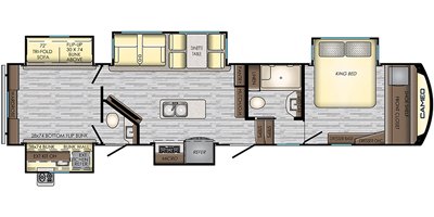 2019 CrossRoads Cameo CE3851BH floorplan