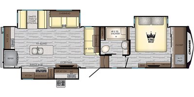 2019 CrossRoads Cruiser CR3311RD floorplan