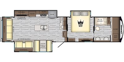 2019 CrossRoads Cruiser CR3441WB floorplan