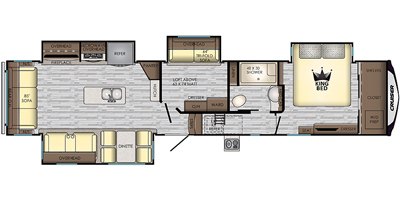 2019 CrossRoads Cruiser CR3771MD floorplan