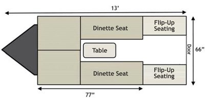 2019 Aliner Ascape MT floorplan