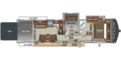 2019 Jayco Talon Platinum 392T floorplan