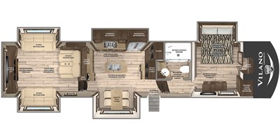 2019 Vanleigh RV Vilano 385RD floorplan