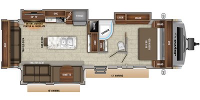 2019 Jayco White Hawk 32RL floorplan