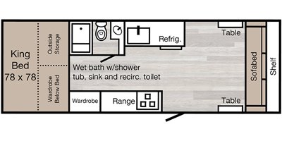 2019 TrailManor 2922 Series KS floorplan