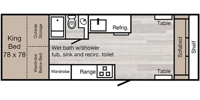 2019 TrailManor 2922 Series KS floorplan