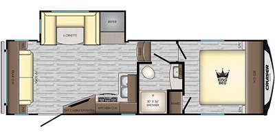 2019 CrossRoads Cruiser Aire CR24RL floorplan