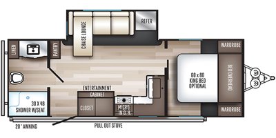 2019 Palomino SolAire Ultra Lite 249 RBS floorplan