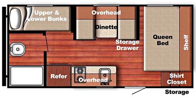 2019 Gulf Stream Kingsport Super Lite 189DD floorplan