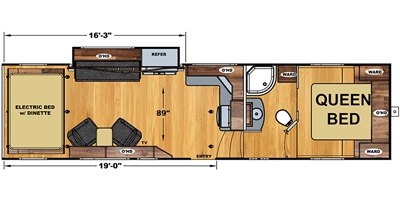 2019 Eclipse Attitude Wide Lite 5th Wheel 2919SAG floorplan