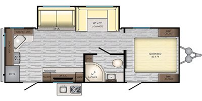 2019 CrossRoads Zinger Lite ZR249RK floorplan