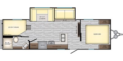 2019 CrossRoads Zinger Lite ZR270BH floorplan