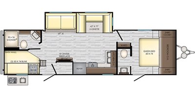 2019 CrossRoads Zinger Lite ZR298BH floorplan