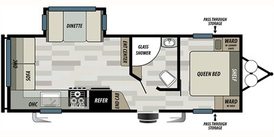 2019 Forest River Sonoma 2408RL floorplan