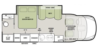 2019 Tiffin Motorhomes Wayfarer 25 RW floorplan