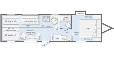 2020 Winnebago Spyder 26FS floorplan