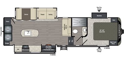 2020 Keystone Laredo Super Lite 291SMK floorplan