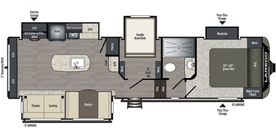 2020 Keystone Laredo Super Lite 296SBH floorplan