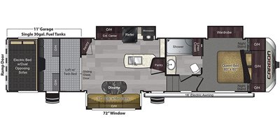 2020 Keystone Carbon 364 floorplan