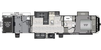 2020 Keystone Carbon 403 floorplan