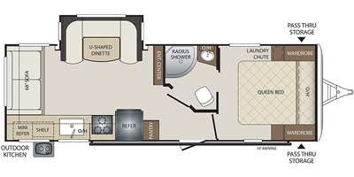 2020 Keystone Bullet (West) 257RSSWE floorplan