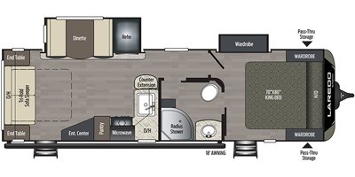 2020 Keystone Laredo 275RL floorplan