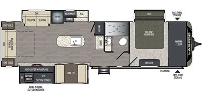 2020 Keystone Laredo 330RL floorplan