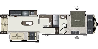 2020 Keystone Laredo 358BP floorplan