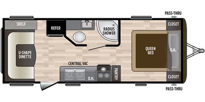 2020 Keystone Hideout LHS (West) 22LHSWE floorplan