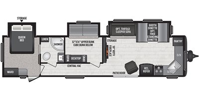 2020 Keystone Hideout (All Regions) 38FKTS floorplan