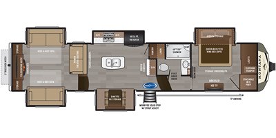 2020 Keystone Montana 3790RD floorplan