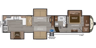 2020 Keystone Montana 3701LK floorplan