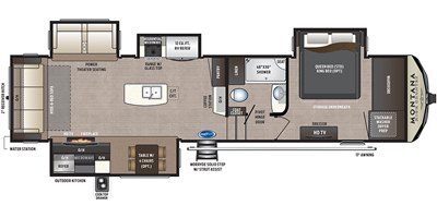 2020 Keystone Montana High Country 344RL floorplan