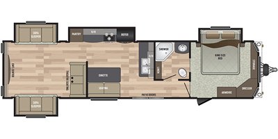 2020 Keystone Residence 40RDEN floorplan