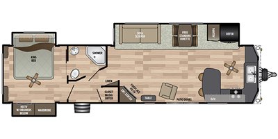 2020 Keystone Residence 40FKSS floorplan