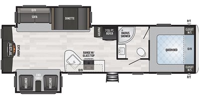 2020 Keystone Springdale (East) 311RE floorplan