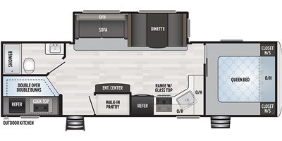 2020 Keystone Springdale (West) 280BHWE floorplan