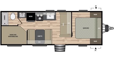 2020 Keystone Springdale (East) 260BH floorplan