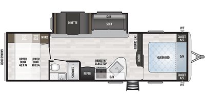 2020 Keystone Springdale (East) 296BH floorplan