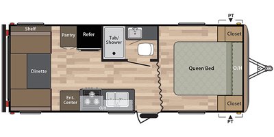 2020 Keystone Springdale (West) 202QBWE floorplan