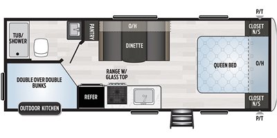 2020 Keystone Springdale (West) 220BHWE floorplan