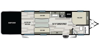 2020 Forest River Stealth CB2116 floorplan