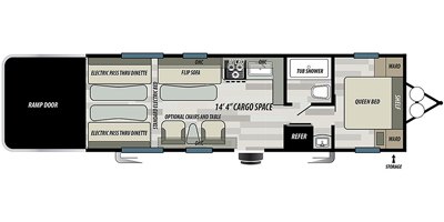 2020 Forest River Stealth FQ2514 floorplan