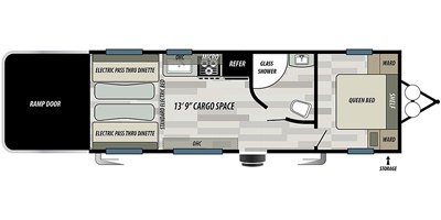 2020 Forest River Stealth FQ2413 floorplan