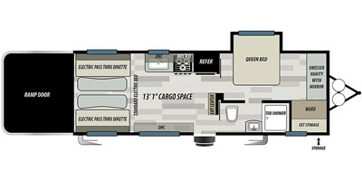 2020 Forest River Stealth QS2414G floorplan