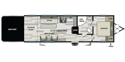 2020 Forest River Stealth FQ2715 floorplan