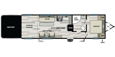 2020 Forest River Sandstorm 282 SLR floorplan