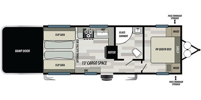 2020 Forest River Shockwave 24FS floorplan